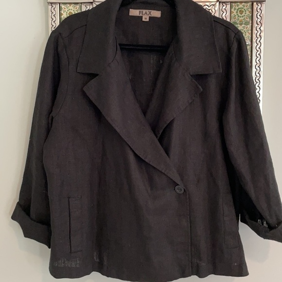 FLAX Linen Jacket - Picture 3 of 9